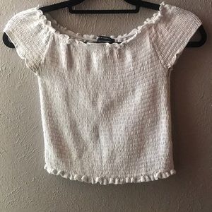 Brandy Melville white off the shoulder top
